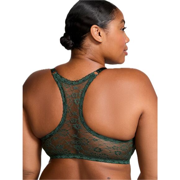 (NWOT) Victoria’s Secret Sexy Tee Front-Close Demi Bra | Green Lace - 32D - Picture 3 of 6